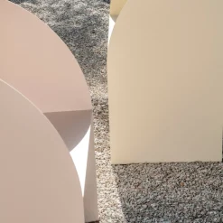 Coimbra 01 Poltrona da esterno in alluminio beige