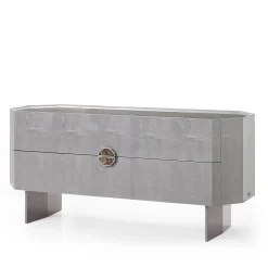 Collezione FB Cassettone in cristallo chiaro a 2 cassetti