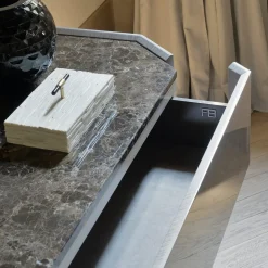 Collezione FB Cassettone in cristallo chiaro a 2 cassetti