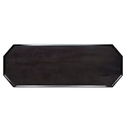 Comò a 2 cassetti in cristallo scuro FB Collection