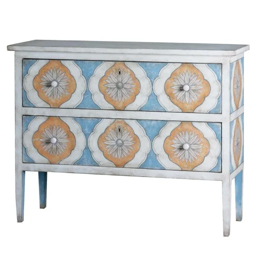 Comò Barberini in legno decorato