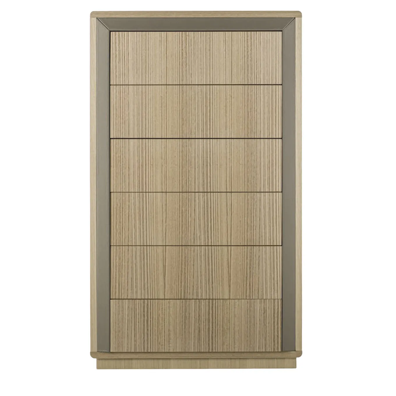 Comò Galileo Lux in pelle e legno eucalipto