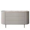 Comò Opale a 3 cassetti bianco canalizzato