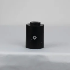 Com Portacandele cilindrico in marmo nero