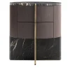 Comodino Adam ED/50 642 in Marmo Belvedere e Legno
