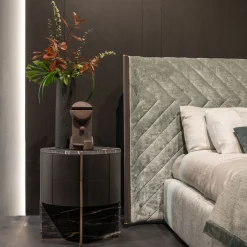 Comodino Adam ED/50 642 in Marmo Belvedere e Legno