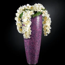 Composizione floreale Oslo a mosaico viola