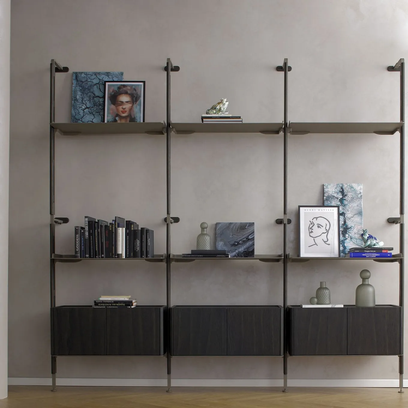 Composizione per parete in legno Galaxy Laguna Oak