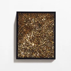 Composizone N1 Set Di 5 Pannelli Decorativi In Vetro Oro