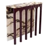 CONSOLE AD ARCO IN MARMO BRECCIA ONICIATA
