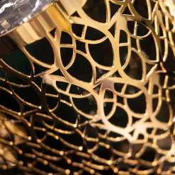 Console Fitzgerald Arabesque con piano in marmo nero