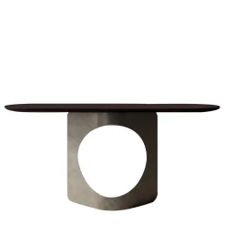 Console Hole in grigio grafite e noce