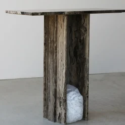 Console in Frappuccino e Marmo Bianco Carrara