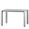 Console in legno laccato grigio opaco