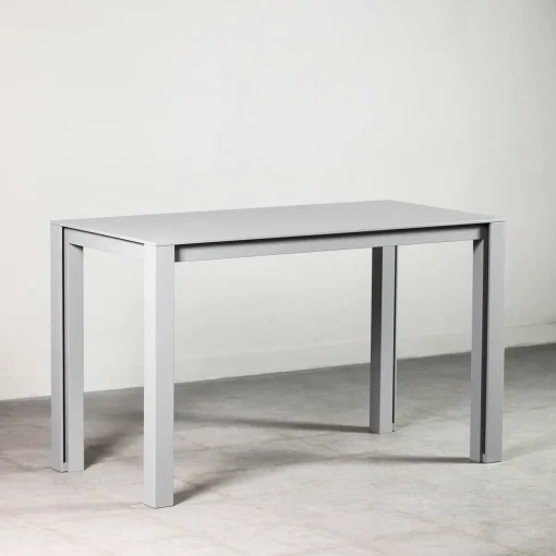 Console in legno laccato grigio opaco