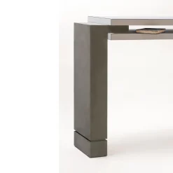 Console in pelle Stratos