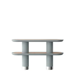 Console Mina 2.150 a 2 ripiani in azzurro pastello