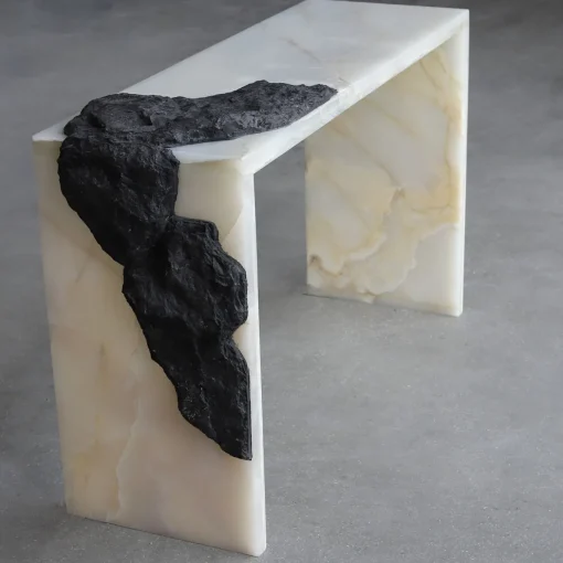 Console SSC106 in Onice Bianco