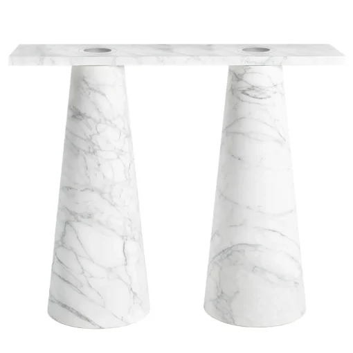 Consolle Inside Out White Arabescato di Karen Chekerdjian