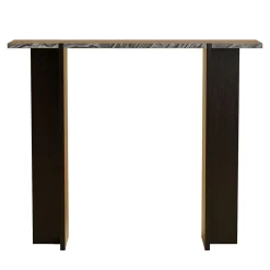 Consolle Maha in Marmo Kenya Nero e Rovere