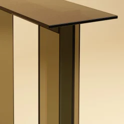 Consolle Naz in Vetro Finitura Bronzo