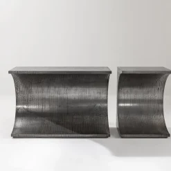 Consolle Tube Grigia in Metallo