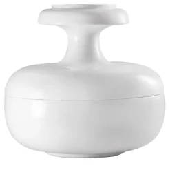 Contenitore e piatto da portata Pyxis bianco