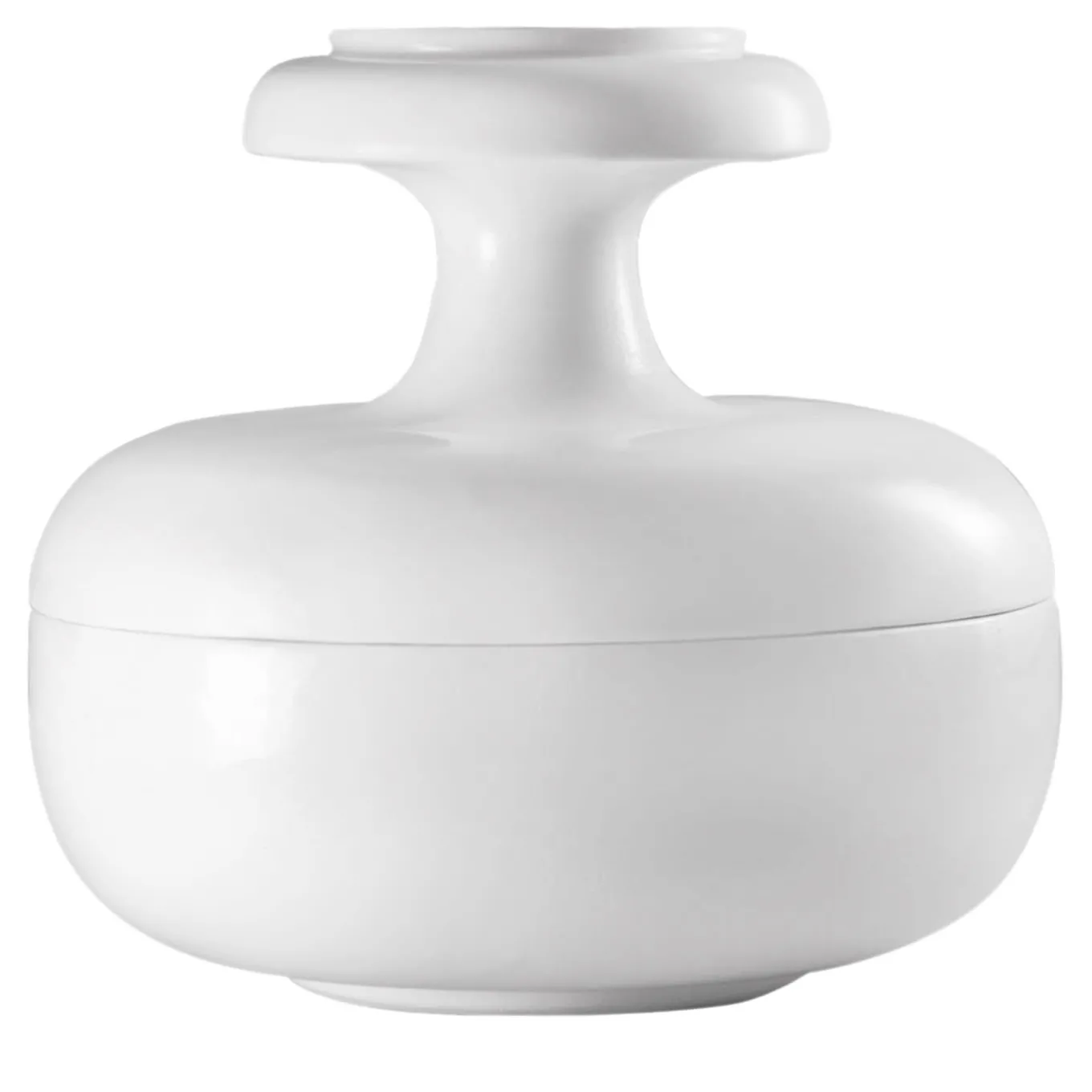 Contenitore e piatto da portata Pyxis bianco