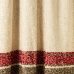 Coperta Futuro con frange a righe policrome