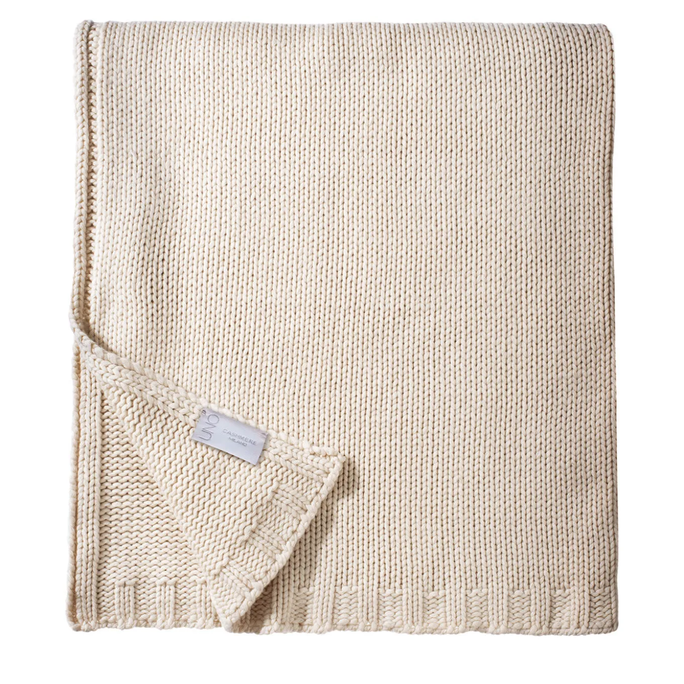 Coperta in cashmere beige