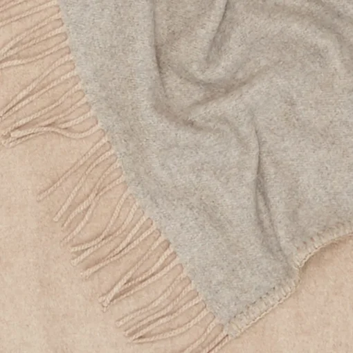 Coperta Melrose double-face beige piccola