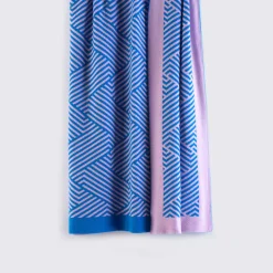 Coperta Mila blu e rosa