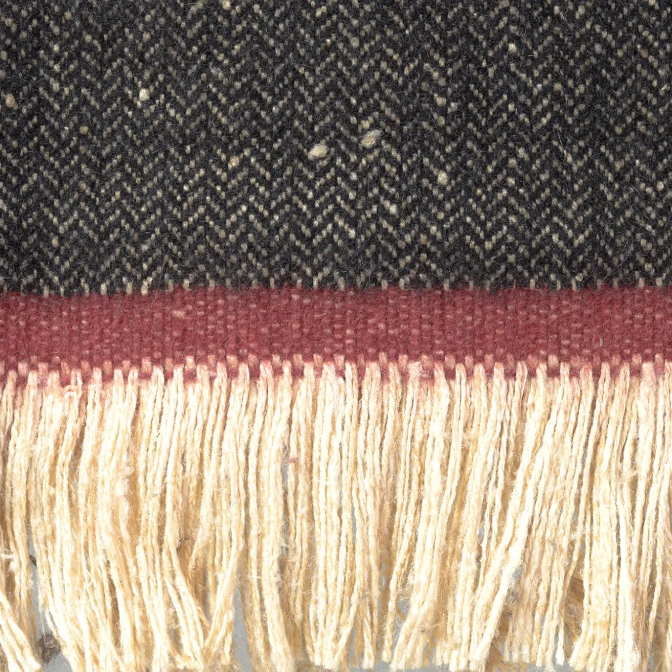 Coperta policroma con frange Riptide