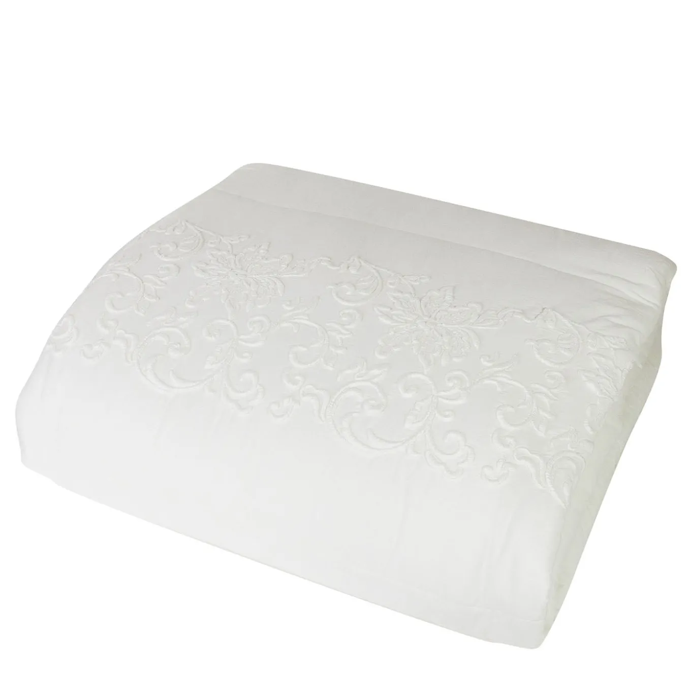 Coperta Ricamata in Avorio Dune Merveille