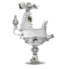 Coppa scultorea in vetro veneziano Galeon