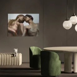 Coppia Pittura digitale su carta di cotone