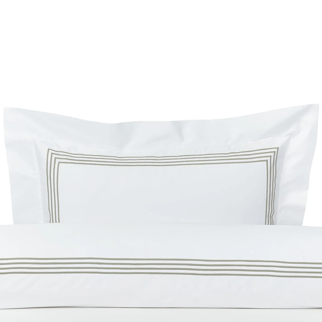 Copripiumino King americano bianco e grigio di Four Generations