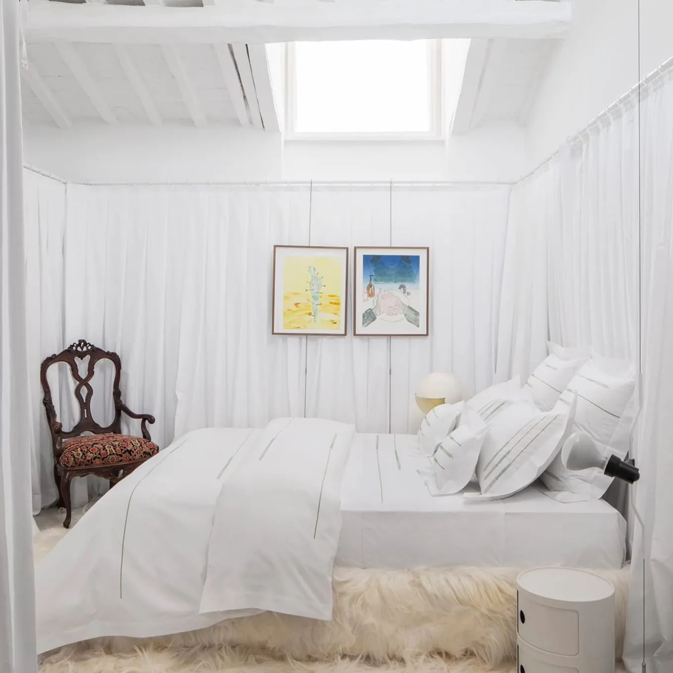 Copripiumino LIFE in Toni di Bianco e Verde US King