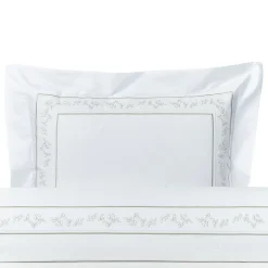 Copripiumino Roma Bianco e Argento Oliva US King