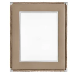 Cornice per foto Thea grande in pelle taupe #2