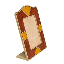 Cornice Portafoto in Legno Ossido Rosso Fiorentino