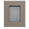Cornice rettangolare piccola in pelle color taupe