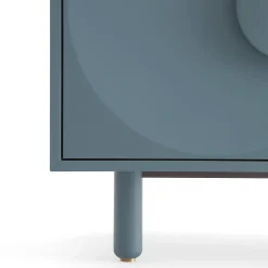 Credenza Bardot a 2 porte blu denim