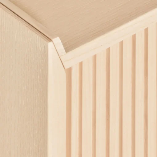 Credenza bassa Sipario a 2 ante in frassino naturale