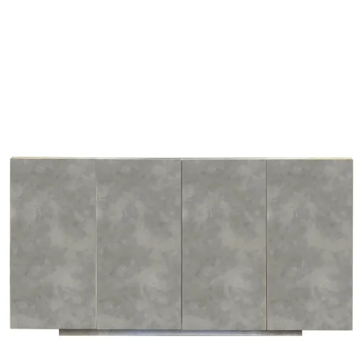 Credenza Boccadarno Otto a 4 ante in grigio di Meccani Studio