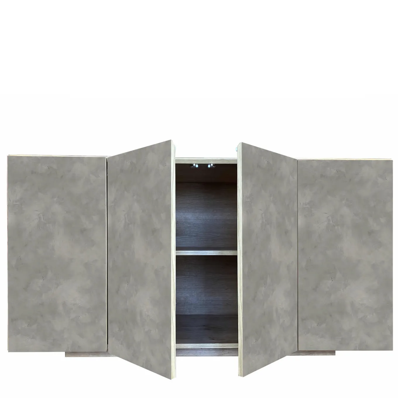 Credenza Boccadarno Otto a 4 ante in grigio di Meccani Studio
