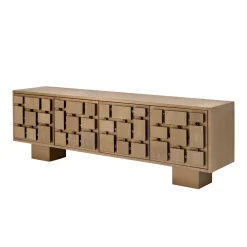 CREDENZA CON PELLE DI RAZZA