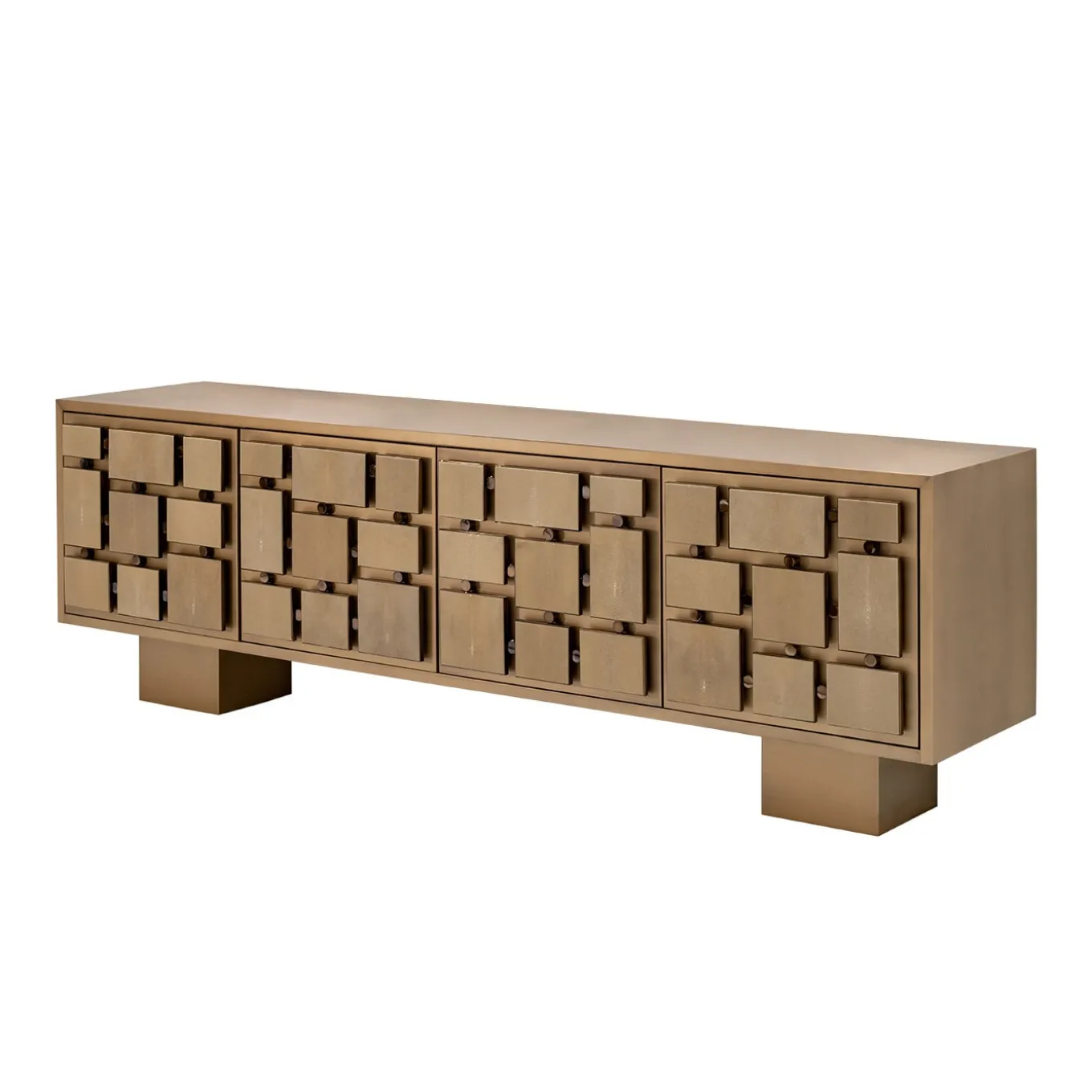 CREDENZA CON PELLE DI RAZZA