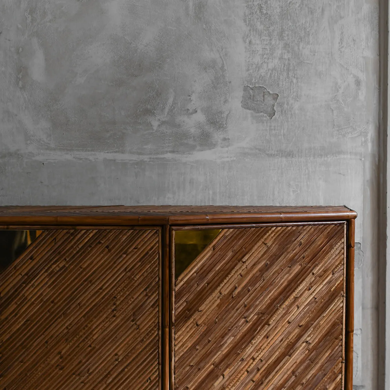 Credenza in Bambù e Ottone