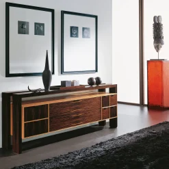 Credenza in ciliegio ed ebano